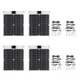 thumbnail image 1 of Tignapoo 4-Pack 15W Monocrystalline Solar Charger with Dual USB/DC Output for Phones & Batteries, High-Efficiency 21.5% Conversion, 5V/12V, 320x275mm Panels, Includes Cables & Accessories, 1 of 6
