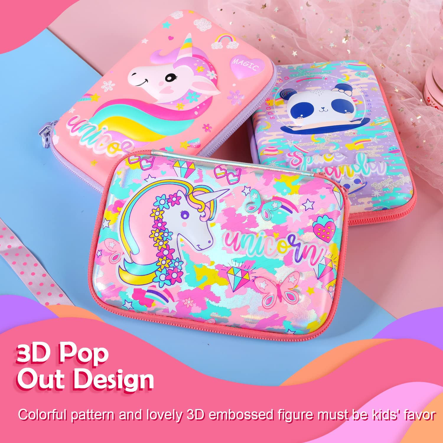 Buy QearFunXD Children's Pencil Case, Elementary School Students, Girls,  Pencil Case, Cute, Kids Pen Case, Large Capacity, Simple, Transparent,  Waterproof, Stylish, Cute, Pencil Holder, Can Hold Small Items, For  Children, Birthday/Entrance Gift/Graduation
