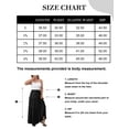 thumbnail image 6 of a.Jesdani Women Plus size Long Maxi Skirts Elastic High Waist A Line Ruffle Swing Beach Maxi Skirt L-4x, 6 of 6