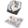 thumbnail image 1 of Cama para Gatos Lavable y Esponjoso Cojín para Gatos 2 en 1 Lugar para Dormir para Gatos Sofá para Gatos Manta para Gatos Suave para Gatos Perros pequeños Cojín de Felpa para Gatos Tamaño de Cama 60, 1 of 5