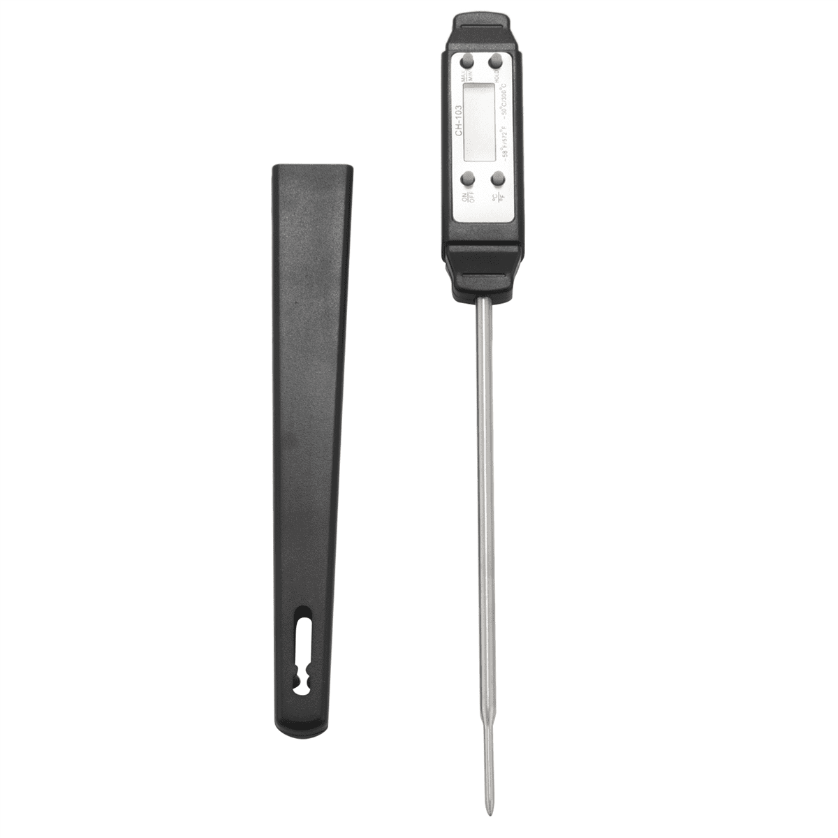 6X Cooking Food Thermometer Digital Instant Reading Meat Thermometer Barbecue Thermometer High (Black)