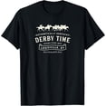 thumbnail image 1 of Vintage Derby Time Louisville Kentucky Horse Racing T-Shirt, 1 of 4