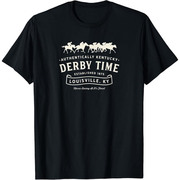 Vintage Derby Time Louisville Kentucky Horse Racing T-Shirt