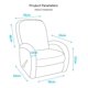 thumbnail image 2 of Funda reclinable elástica, funda reclinable, funda de sofá con bolsillo, funda reclinable, Protector de muebles Lazy Susan para sala de estar （No incluye sofás） XianweiShao 8390613384935, 2 of 4