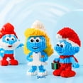 thumbnail image 3 of NEW Cartoon Smurfs Mini Blocks Small Bricks Anime Building Collection Toy  Figure Kids Gifts Present, 3 of 7