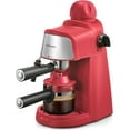 thumbnail image 1 of Ihomekee Espresso Machine, 3.5Bar Espresso and Cappuccino Machine with Preheating Function, 4 Cup Coffee Maker with Milk Frothing Function and Steam Wand (Red), 1 of 8
