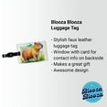 thumbnail image 2 of Capybara Watercolor Faux Leather Travel Luggage Tag, 2 of 7