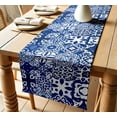 thumbnail image 1 of Patchwork Print Cotton Table Runner by Vargottam 14 Inch Wide Premium Twill Fabric Decorative Table Linen for Kitchen, Dining, Coffee & Console Tables Multiple Lengths Available, 1 of 6