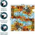 thumbnail image 6 of Fall Thanksgiving Mailbox Covers Magnetic Autumn Pumpkin Mailbox Covers Magnetic Standard Size 25.5 X 21 Inch Maple Leaf Mailbox Post Cover Sunflower Mailbox Wraps Mailbox Decor for Garden Yard, 6 of 6