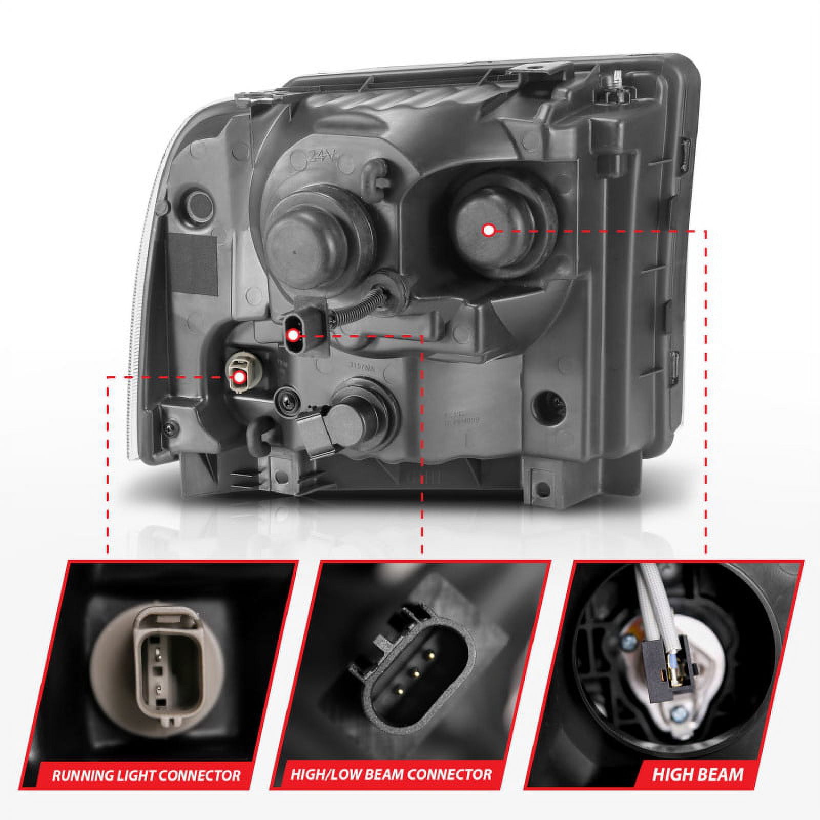 ANZO USA 111551 Projector Headlight Fits select: 2005-2007 FORD F250, 2005-2007 FORD F350