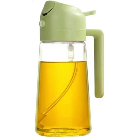 

2 In 1 Oil Multifunction Oil & Vinegar Dispenser Glass Bottle (Yellow)