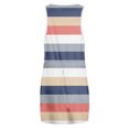 thumbnail image 6 of pstuiky Summer Dress, Women Summer Short-Sleeved V-Neck Dress Layered and Ankle Dress Beach Skirt Mid-Calf Dress Double Pockets Leisure Summer Savings Clearance Multicolor L, 6 of 6