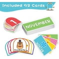 thumbnail image 4 of Monthly Calendar Pocket Chart with 92 Activity Cards for Kids,Simplified Calendar Pocket Chart for Kids Easy Learning,Classroom/Teacher Must Have Supplies/School Decor (Black English), 4 of 8