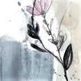 thumbnail image 2 of Goldberger, Jennifer 26x26 Gold Ornate Wood Framed with Double Matting Museum Art Print Titled - Blush Flower Splash V, 2 of 4