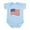 Sky Blue, variant on CafePress - American Flag Waving Body Suit - Baby Light Bodysuit, Size Newborn - 24 Months