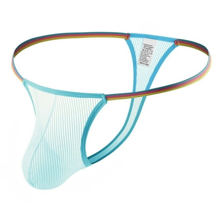 

Mens Underwear Casual Fashion Solid Cutout Open File Ice Silk Briefs