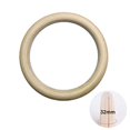 thumbnail image 3 of Gym Rings, 1 Piece Wooden Gymnastic Rings, Fitness Heavy Duty Training Ring for Gym Equipment for Workout, Strength Training, Pull Ups and Dips - 28 Mm /32 Mm, 3 of 4
