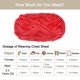 thumbnail image 4 of 2 Ovillos Terciopelo Hilo Chenille Hilo 2x100g/7.1oz 174 Yardas Total Longitud #6 Súper Voluminosa Poliéster Suave Manta Hilo para Tejer Bolsa Bufanda, Rojo, 4 of 7