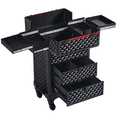 thumbnail image 2 of Yaheetech Professional Rolling Makeup Train Case with Drawers,Black, 2 of 9