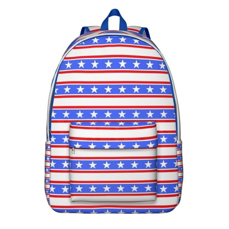 Spacious Casual Laptop Backpack with Starry Night and Ocean Beach Scenery Print - Durable Waterproof Multi-pocket Backpack for Everyday Use