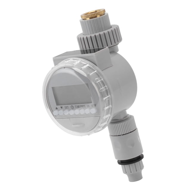 Watering Timer, Water Controlling Automatic Drip Irrigation Timer, for G1/2 G3/4 Threaded Faucet, Comes with a Compact Size and Fine Threads