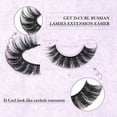 thumbnail image 3 of WIFKLSIIPG False Eyelashes Strip Lashes Fluffy Artificial Eyelashes Extension D Curl Wispy Handmade Soft Reusable 14 Pairs Lashes Pack, 3 of 7