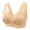 Beige, variant on TAIAOJING Women's Lace Front Button Shaping Cup Adjustable Shoulder Strap Large Size Underwire Bra Bralette Bras