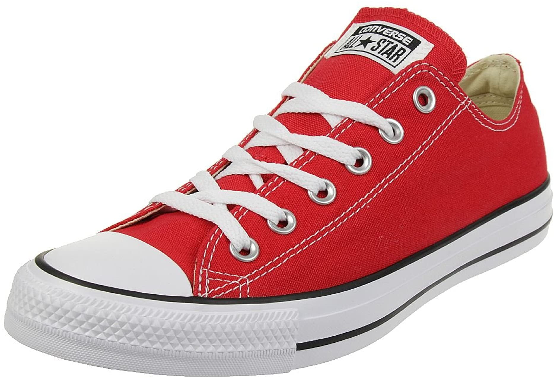 Converse Chuck Taylor All Star Low Ox Unisex Sneakers - Red 7.5M/9.5W - Walmart.com