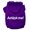Purple, variant on Pet, Dog Cat Hoodie Screen Printed, "Adopt Me"