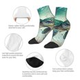 thumbnail image 6 of Bingfone Watercolor Turtle5 Design Patterned Men'S Women'S Casual Cotton Socks, 6 of 9