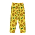 thumbnail image 3 of Lsque Floral Sunflowers Print Women's Pajama Pants, Lounge Pant - Comfortable Home Wear,Elastic Waistband, Stylish Design-Medium, 3 of 9