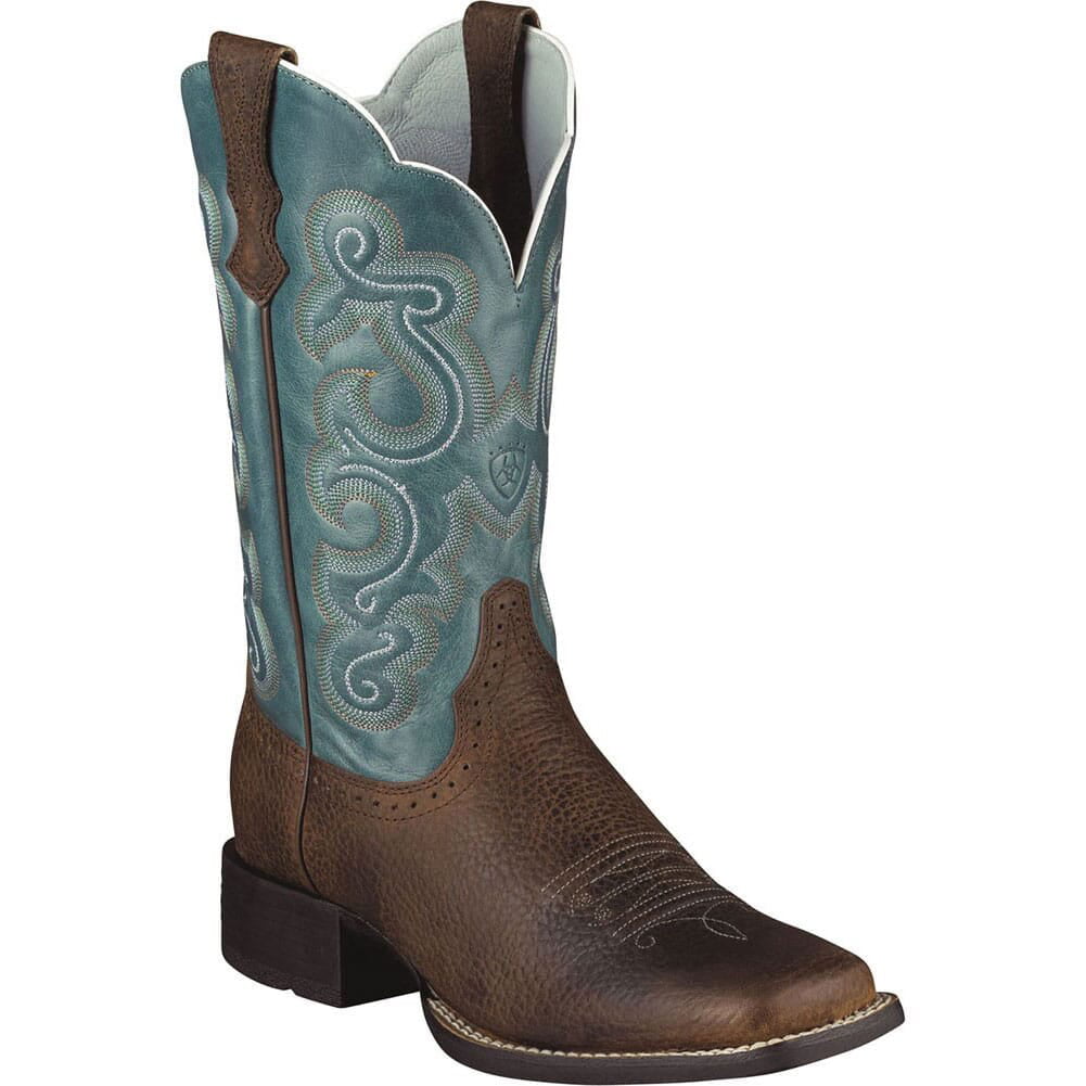 Ariat Women's Chocolate Brown Quickdraw Square Toe Western Boots 10021616 