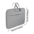 thumbnail image 3 of Nnndbs 14.1 Inch Laptop Sleeve Bag with Handle and Pocket, Shockproof Water Resistant Notebook Case Cover for Travel Business School`, 3 of 6