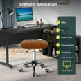 thumbnail image 3 of Minimalist Square Swivel Stool with Wheel for Work SPA Shop Massage Height-Adjustable and Cost-Effective Rolling Stool Chair, 3 of 12