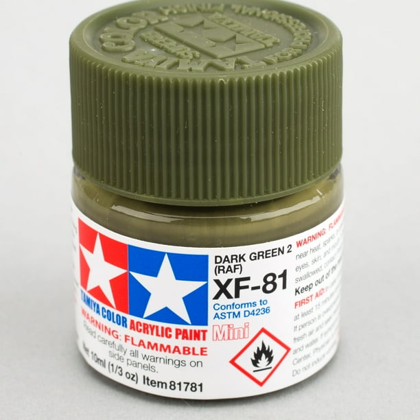 Tamiya Acrylic Mini XF81 Dark Green 2 RAF 10ml Bottle TAM81781
