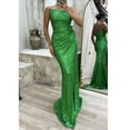 thumbnail image 6 of Cagogo Sparkly Sequin Prom Dresses for Women 2025 Long Mermaid Evening Gown Strapless Glitter Formal Ball Gown Dresses with Slit, 6 of 8