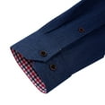thumbnail image 3 of sogami Men's Denim Shirts Long Sleeve Casual Button Down Shirt with Pocket, 3 of 7