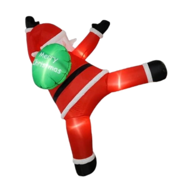 Gran Papá Noel inflable navideño para decoración de exteriores, decoración de fiestas, decoración luminosa decorativa para parques temáticos, jardines 23 mx 3 m