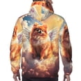 thumbnail image 7 of Picia Cute Cloud Pomeranian Pattern Casual Men's Hoodie - Lightweight Hooded Sweatshirt with Kangaroo Pocket, Comfortable Pullover for Everyday, Travel-XX-Large, 7 of 7