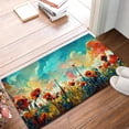 thumbnail image 5 of Abstract Poppy Flowers Door Mat 17x30 Inch, Watercolor Flowers Welcome Mats Home Decor Farmhouse Doormats,Decorations for Front Door,Indoor,Outdoor, 5 of 6