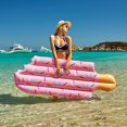 thumbnail image 3 of Flotador inflable para piscina, asiento seguro para nadar, aprender a flotador inflable de agua, balsa, piscina de verano, playa, helado inflable, piscina de goma, flotador, rosa) (colo, 3 of 4
