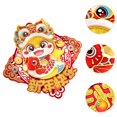 thumbnail image 6 of Tachiuwa Chinese New Year Decorations 2025 Door Stickers Mural Lunar New Year Gifts with Bless Words Window Clings Ornament Snake, 6 of 9