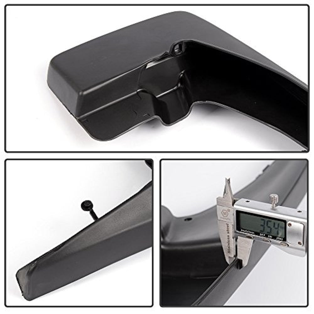 Buy CROSSDESIGN Front & Rear Mud Flaps Splash Guard Wheel Mudguards Kit