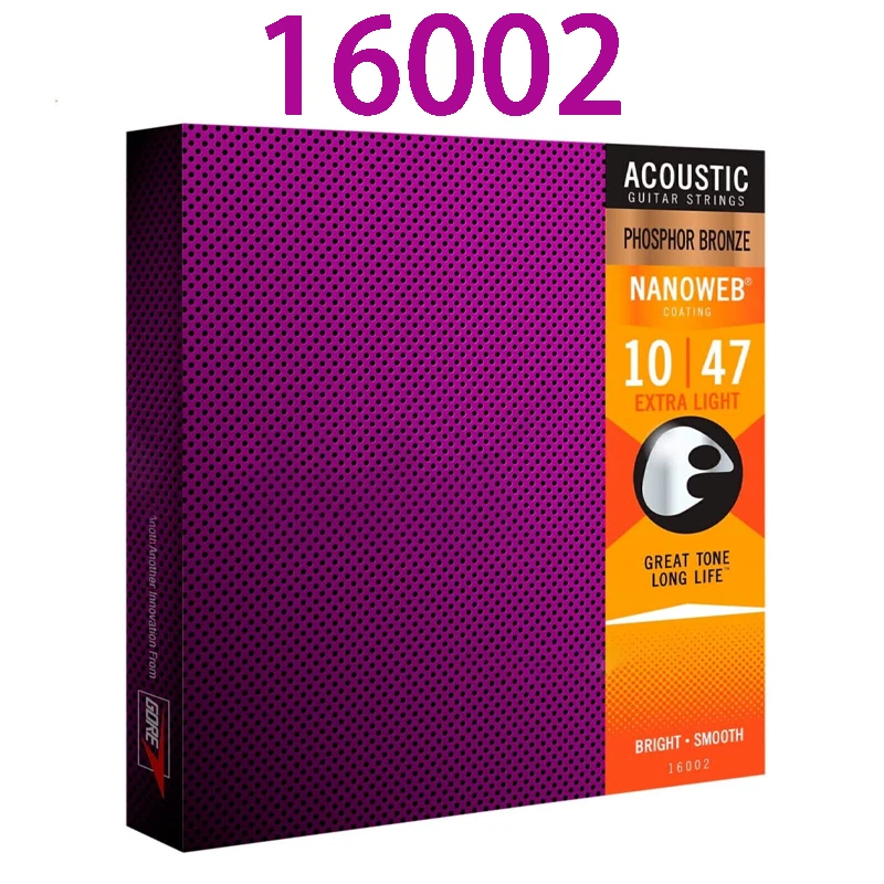 4PCS Acoustic Guitar strings Phosphor Bronze LIGHT .010-.047 Light 16002 STR