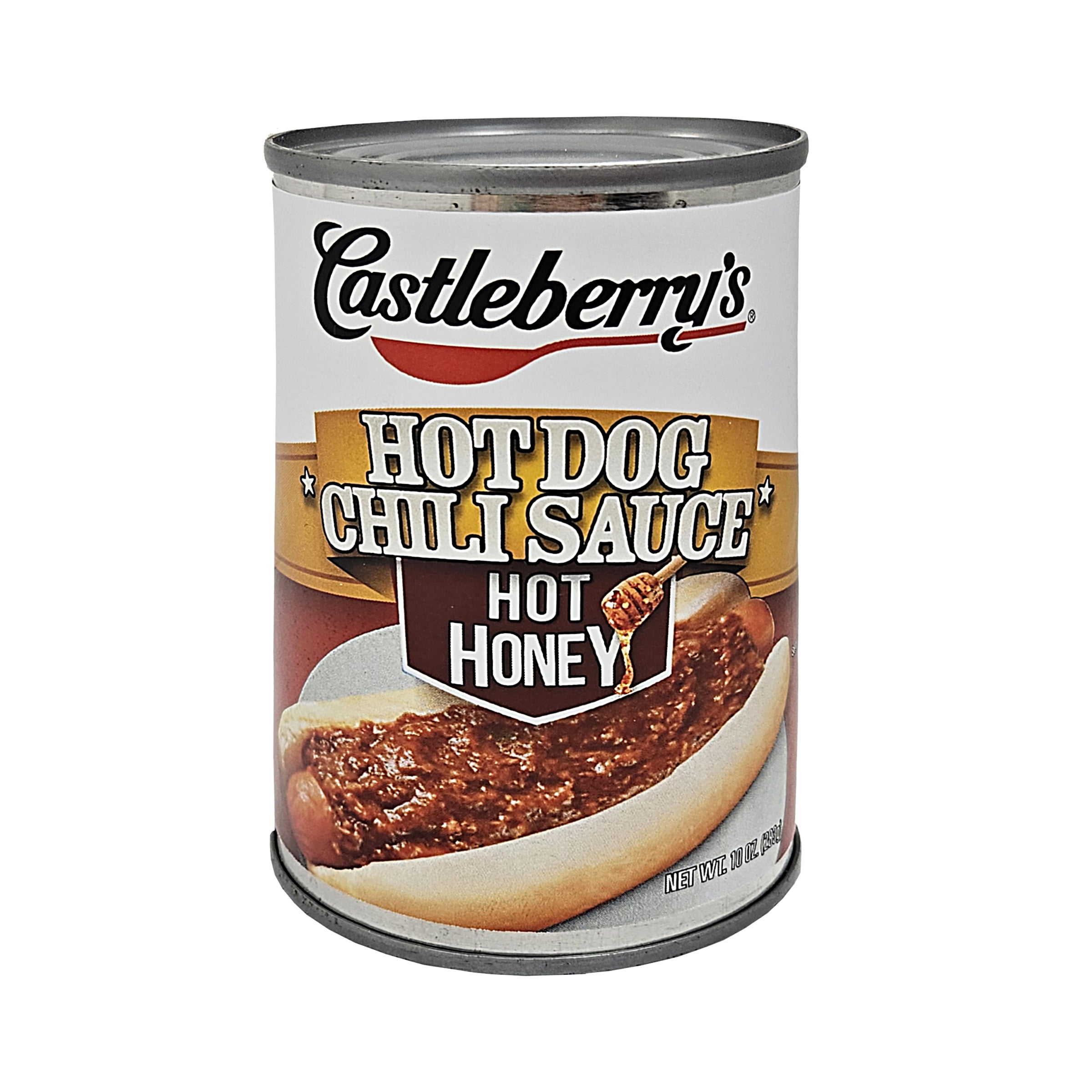 (8 pack) Castleberry’s Hot Dog Chili Sauce Hot Honey, 10 oz Can – Sweet Heat Chili Dog Topping for Quick Meals