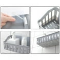thumbnail image 6 of Punch-free Shelf Wall-mounted Storage Basket Kitchen Bathroom Living Room Storage Shelf, 6 of 6
