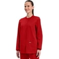 thumbnail image 6 of Cherokee Women's Snap Front Scrub Jacket with 3 Pockets and Knit Cuff - WW340, 6 of 10