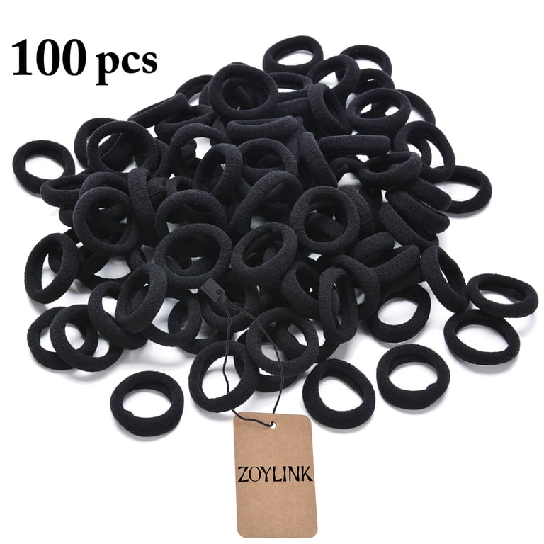 Peaoy 100PCS Hair Ties, Cute Elastic No Crease, Ponytail  display picture 3