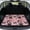Pink Halloween Black Cat Pumpkin Pattern, variant on Bulopur Solid Black Car Trunk Mat 29" x 39", Solid Color Cargo Liner, All Weather Non-Slip Waterproof Washable Rear Trunk Mat for SUV Sedan Truck