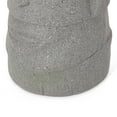 thumbnail image 6 of Noble House 10"x 9.5" x 24" Round Gray Concrete Stone Plant Planter, 6 of 9
